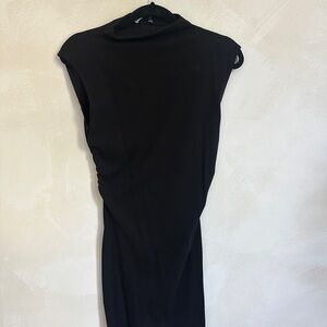 Mango Black Asymmetrical Bodycon Dress